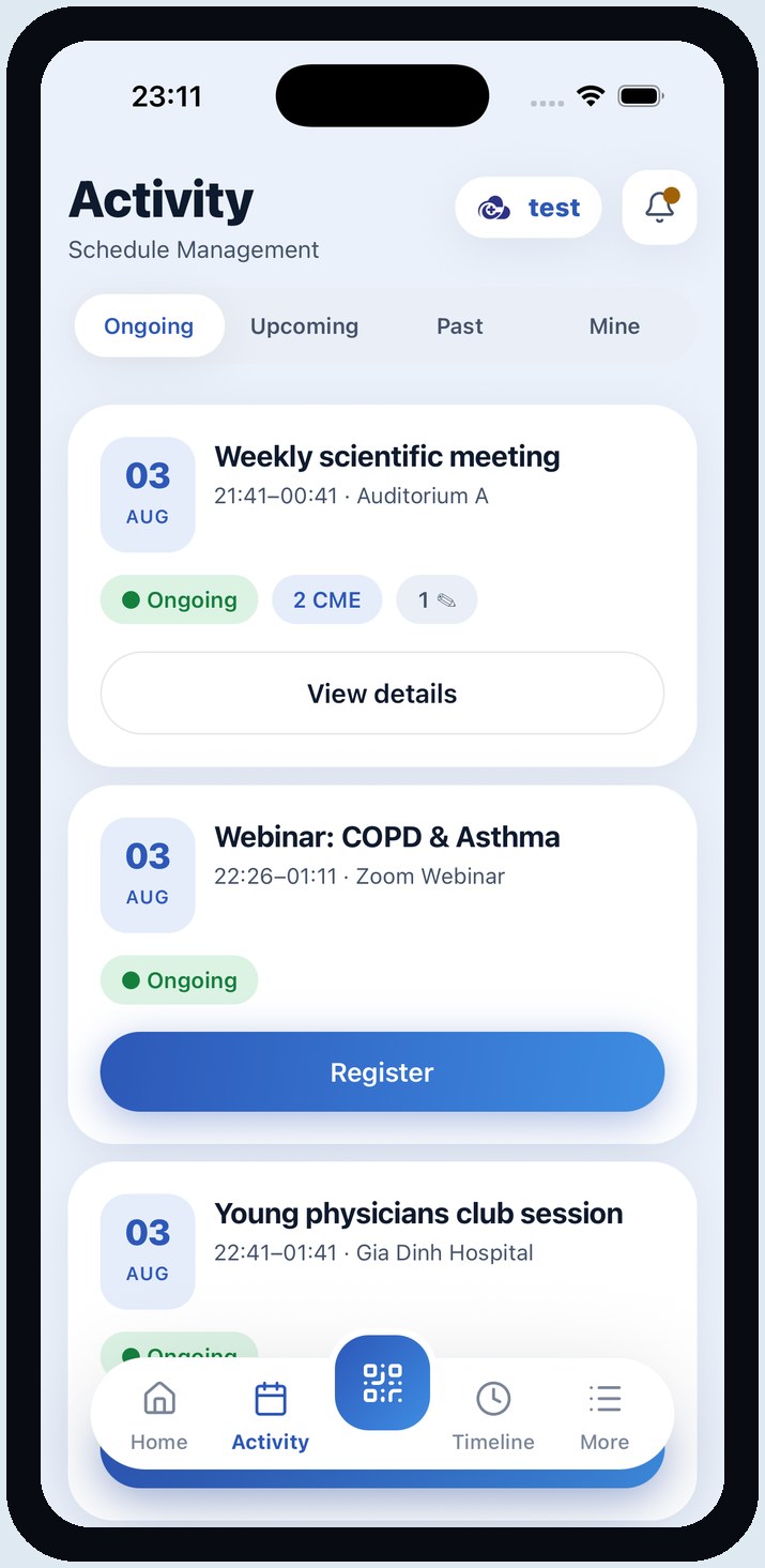 Activity Screen